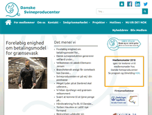 Tablet Screenshot of danskesvineproducenter.dk